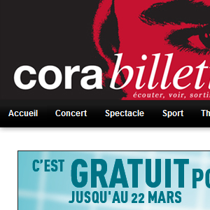 Billeterie Cora sur www.corabilletterie.fr