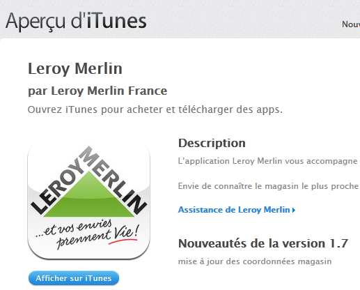Itunes Apple Leroy Merlin